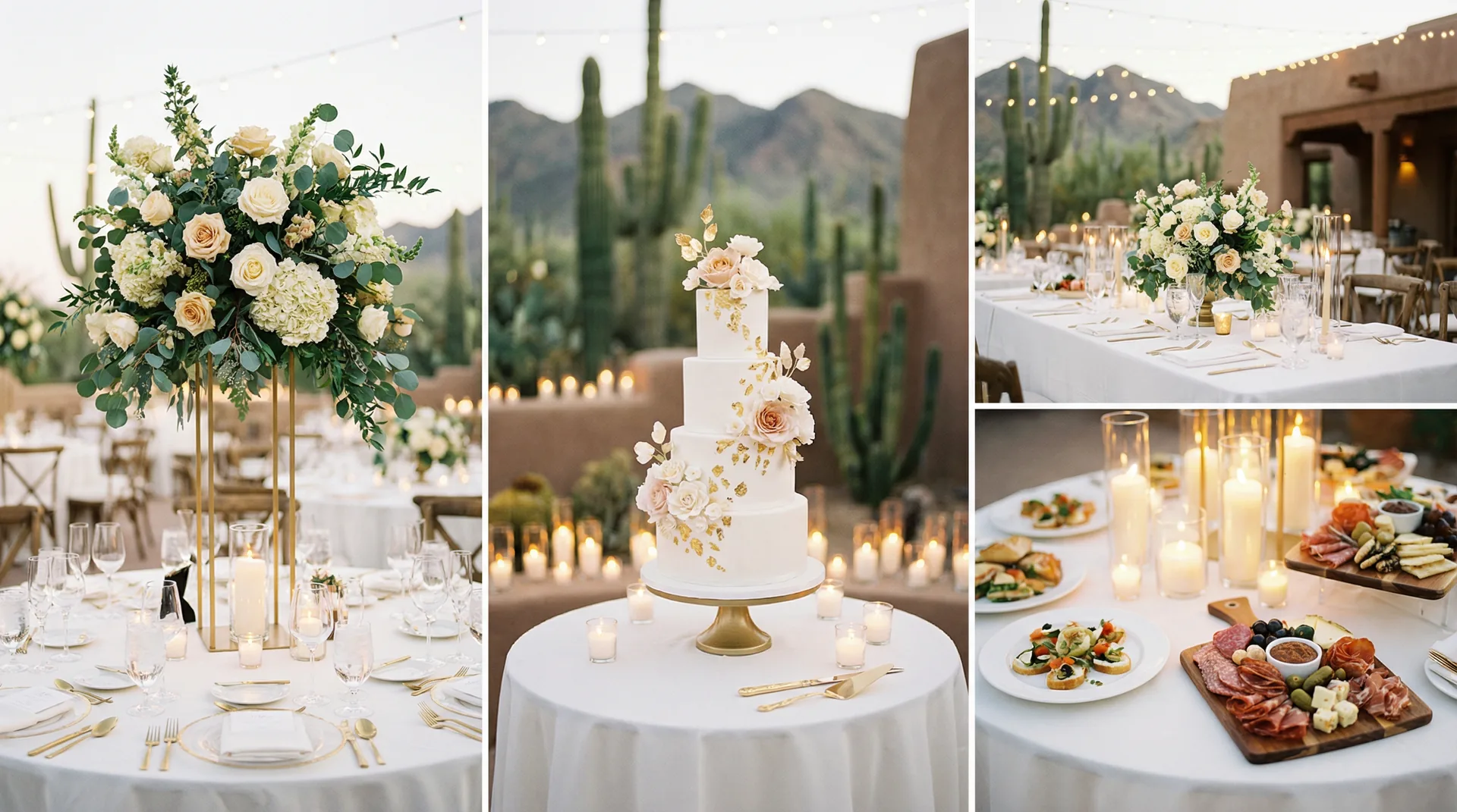 Wedding catering setup