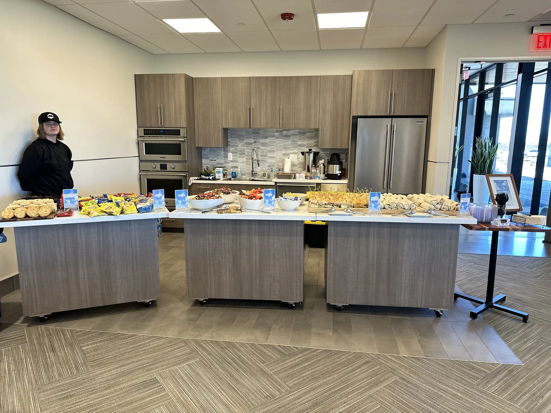 Corporate catering buffet